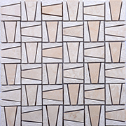 MMV39 mosaïque pyramide beige 30 x 30 cm