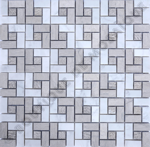 MMV41 mosaïque nettuno bianco 30 x 30 cm