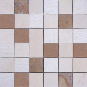 MM4816 mosaique thala beige - travertin noce