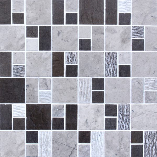 MMV137 Mosaïque quadro gris