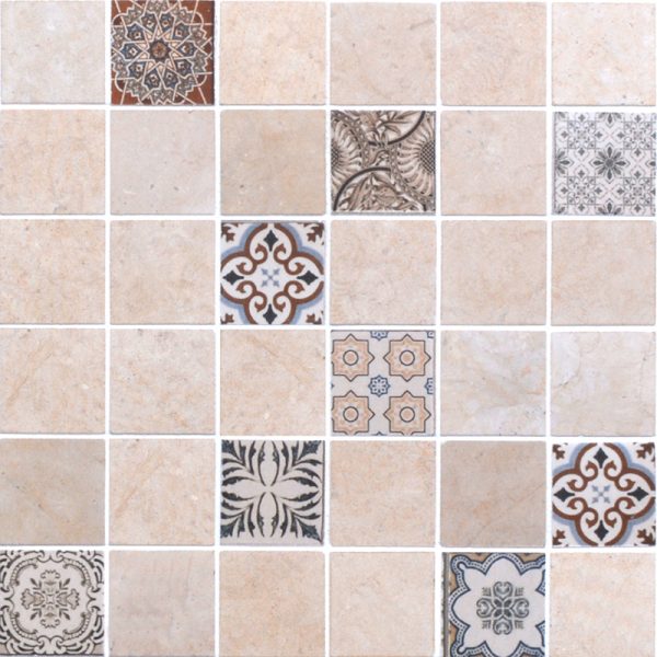 MMC02 Mosaïque beige 48x48 TSB3