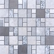 MMC06 Mosaïque qaudro gris TSG